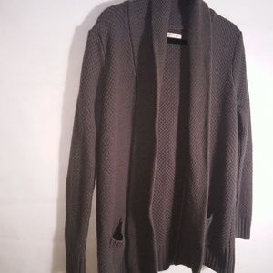 Old Navy Grey Cotton Cardigan